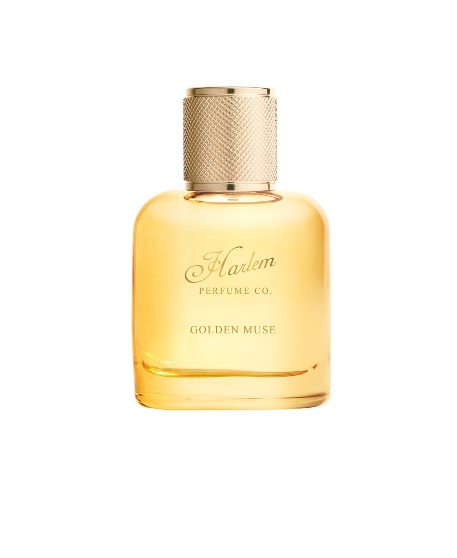 This is an image of Golden Muse Eau De Parfum against a white background.